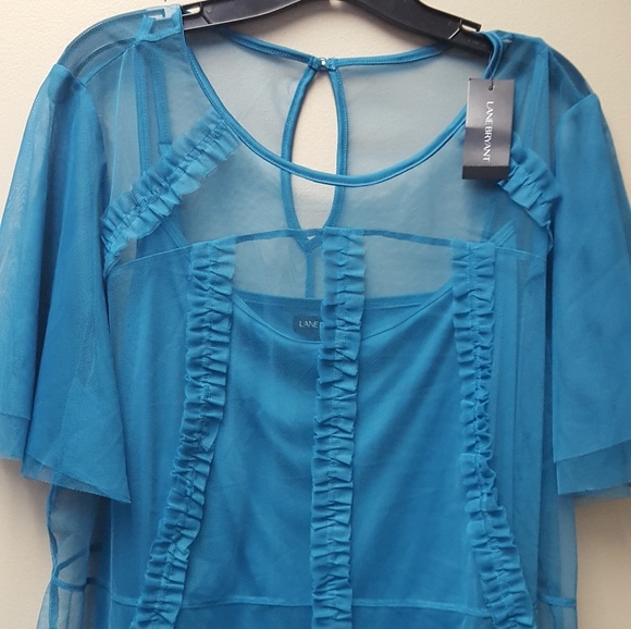 🆕️ Lane Bryant Ruffle Top - Picture 3 of 8